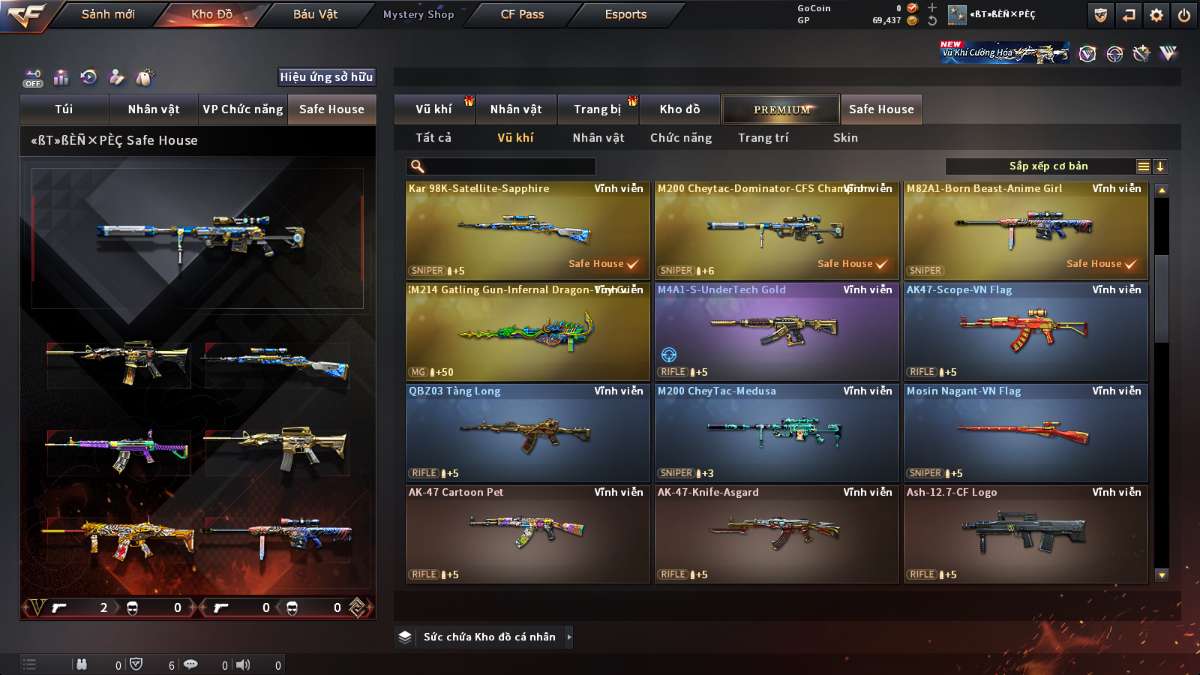 shop acc cf uy tin gia re